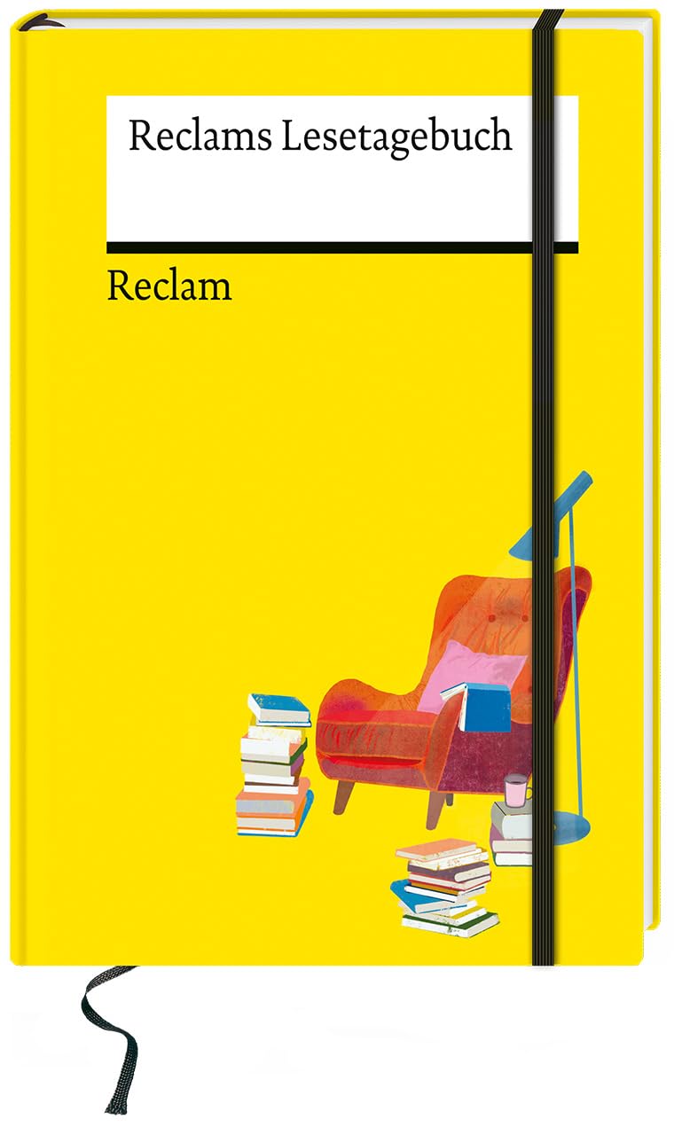Reclams Lesetagebuch: Edles Book Journal, Bullet Journal, Reading Journal – Für den Buchclub oder als Geschenk – A5, mit Fadenheftung, Lesebändchen, Froschtasche und Verschlussgummi