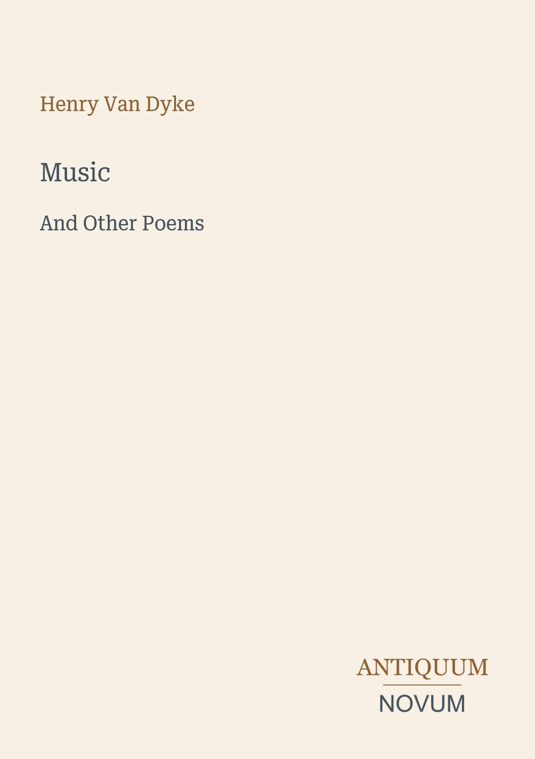 Music: And Other Poems