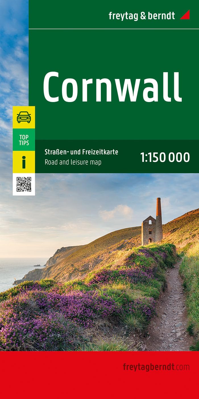 Cornwall, Straßen- und Freizeitkarte 1:150.000, freytag & berndt: Mit Infos und Top Tips (freytag & berndt Auto + Freizeitkarten)