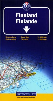 Finnland 1:800.000/1:900.000 Straßenkarte. Mit Sehenswürdigkeiten (International Road Map)