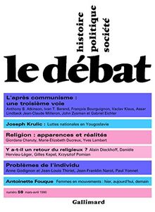 Débat (Le), n° 59. L'après-communisme : une troisième voie ?