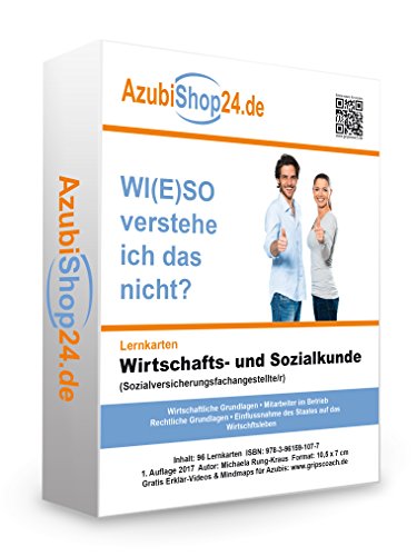 Lernkarten Wirtschafts- und Sozialkunde (Sozialversicherungsfachangestellte/-r): Erfolgreiche Prüfungsvorbereitung auf die Abschlussprüfung