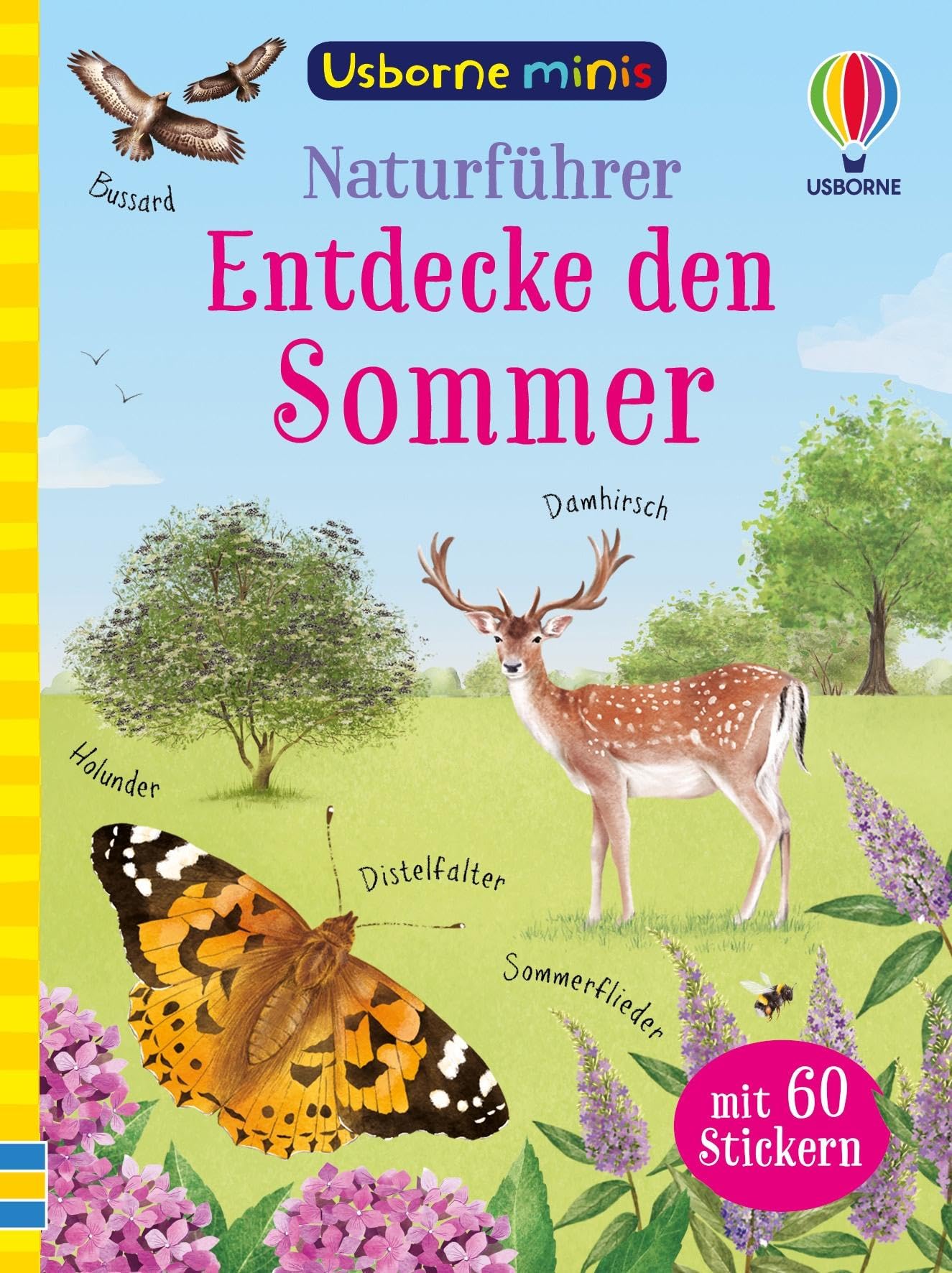 Usborne Minis – Naturführer: Entdecke den Sommer: klein, aber oho – Tiere und Pflanzen im Sommer – mit 60 Stickern – für Kinder ab 6 Jahren (Usborne-Minis-Reihe)
