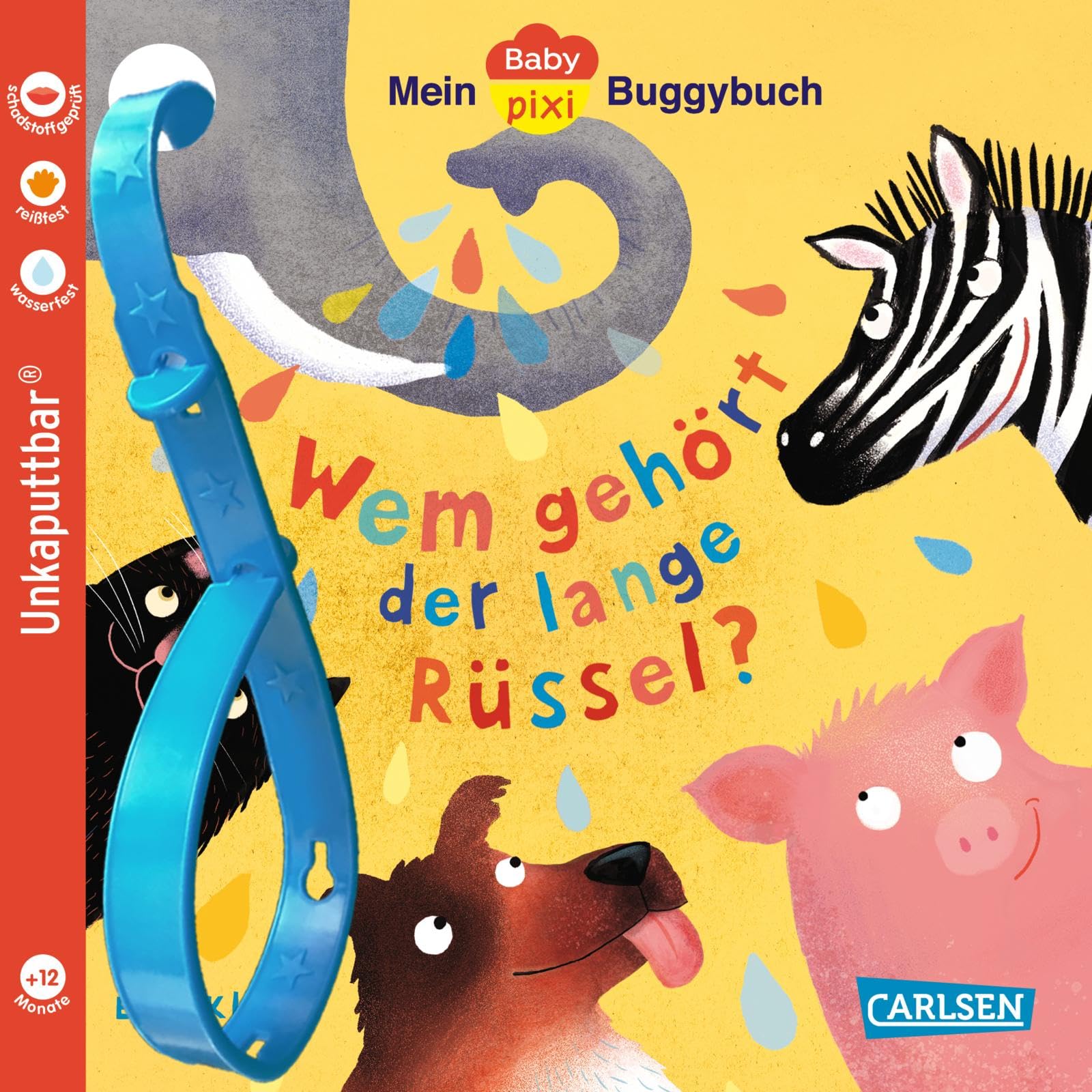 Baby Pixi (unkaputtbar) 171: Mein Baby-Pixi-Buggybuch: Wem gehört der lange Rüssel?: Unzerstörbares und wasserfestes Buggybuch für Babys ab 12 Monaten – auch als Badebuch geeignet (171)