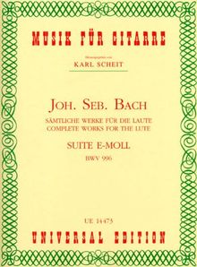 Suite E-Moll (Bwv 996). Gitarre