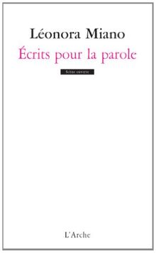 Ecrits pour la parole
