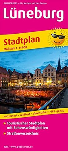Lüneburg: Touristischer Stadtplan mit Sehenswürdigkeiten und ...
