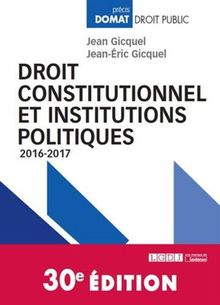 Droit constitutionnel et institutions politiques : 2016-2017