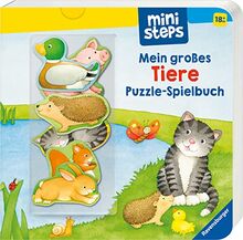 ministeps: Mein großes Tiere Puzzle-Spielbuch: Ab 18 Monaten (ministeps Bücher)