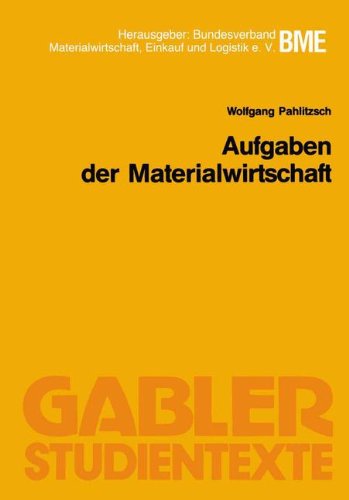 Aufgaben der Materialwirtschaft