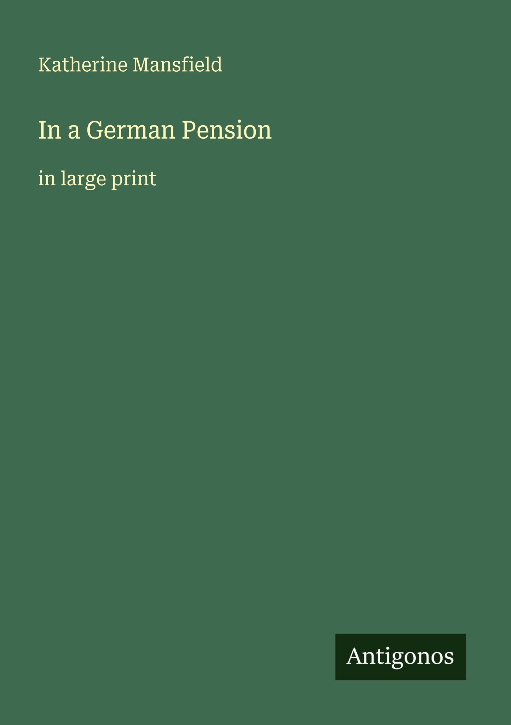 In a German Pension: in large print