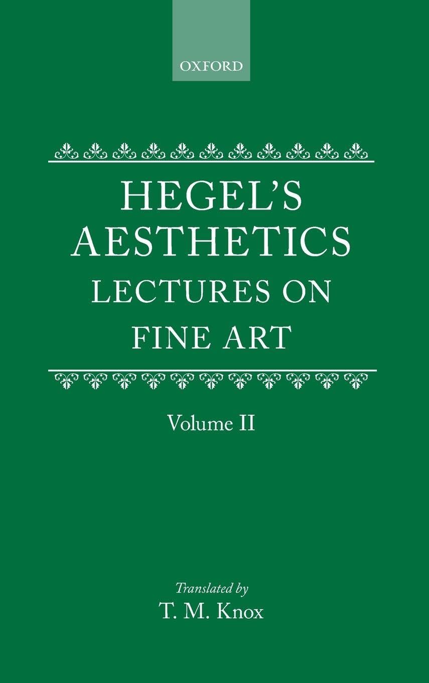 HEGEL: AESTHETICS VOL 2 C