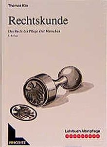 Lehrbuch Altenpflege, Rechtskunde