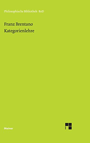 Kategorienlehre (Philosophische Bibliothek)