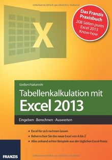 Tabellenkalkulation mit Excel 2013