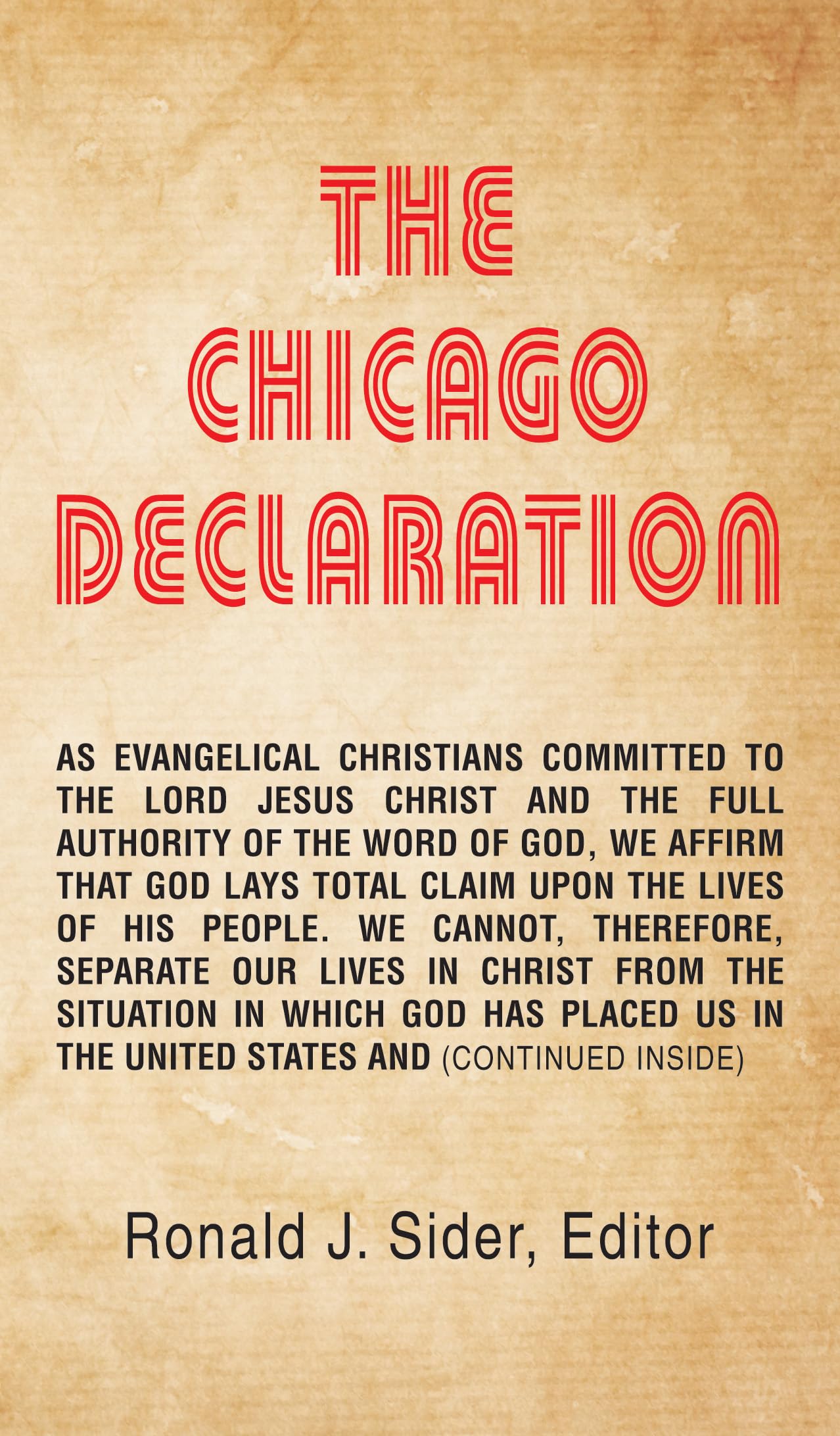 The Chicago Declaration