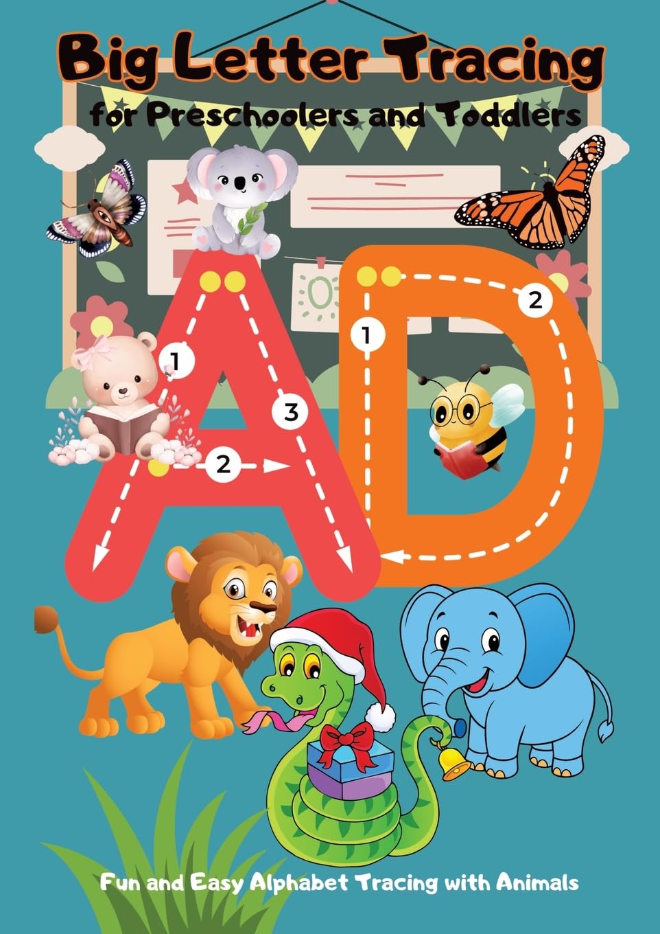 BIG Letter Tracing for Preschoolers and Toddlers: Playful Alphabet Tracing with Animals for Early Learning Fun