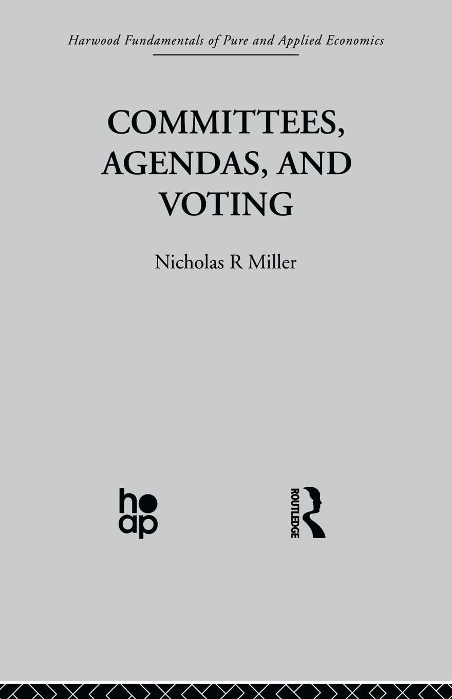 N. Miller Committees, Agendas And Voting