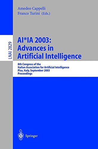 AI*IA 2003: Advances in Artificial Intelligence: 8th Congress of the Italian Association for Artificial Intelligence Pisa, Italy, September 23-26. Notes in Computer Science, Band 2829
