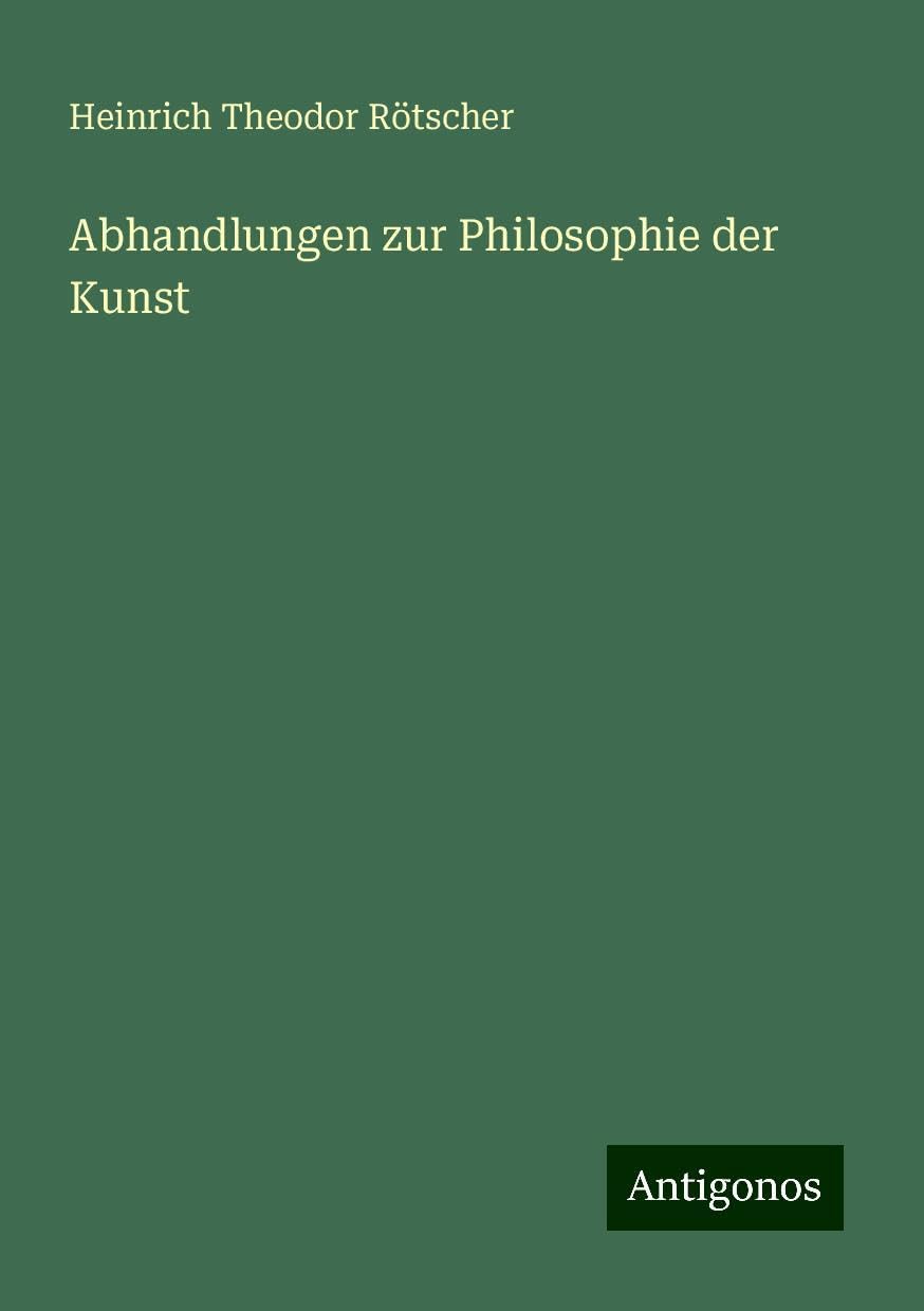 Abhandlungen zur Philosophie der Kunst