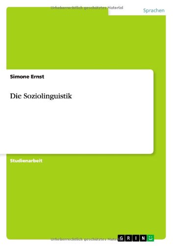 Die Soziolinguistik