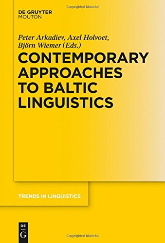 Contemporary Approaches to Baltic Linguistics (Trends in Linguistics. Studies and Monographs [TiLSM], Band 276)