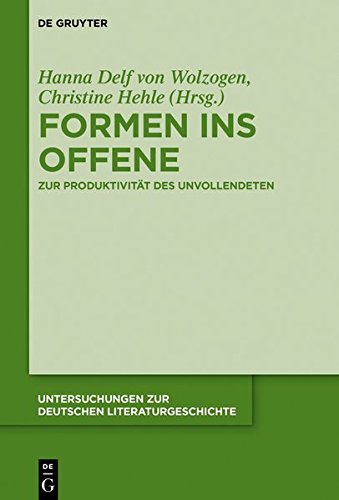 Formen ins Offene: Zur Produktivität des Unvollendeten (Untersuchungen zur deutschen Literaturgeschichte, Band 151)