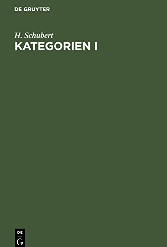 Kategorien I