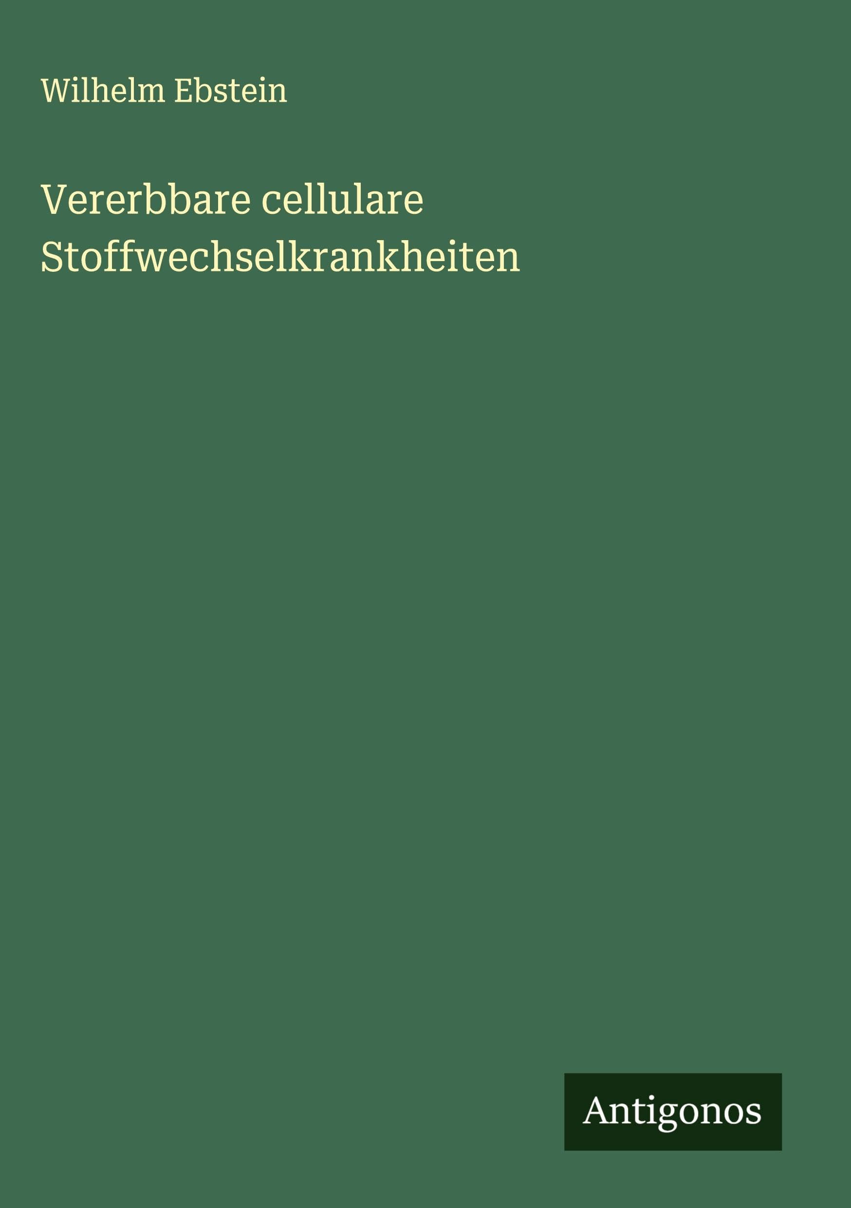 Vererbbare cellulare Stoffwechselkrankheiten