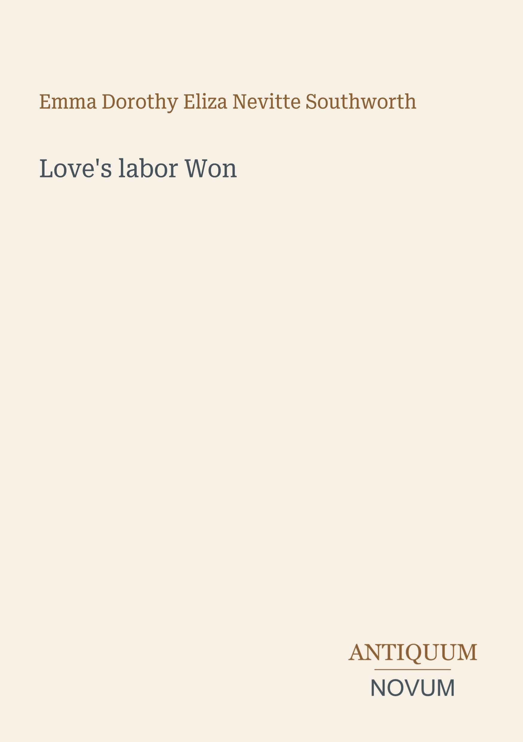 Love's labor Won