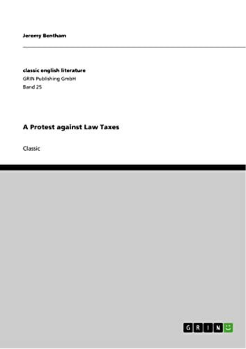 A Protest against Law Taxes: Classic