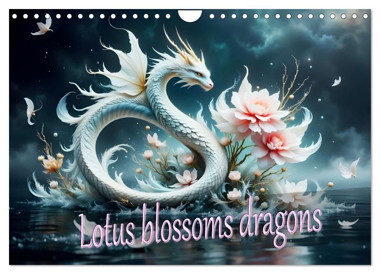 Lotus blossom dragons (Wall Calendar 2027 DIN A4 landscape), CALVENDO 12 Month Wall Calendar