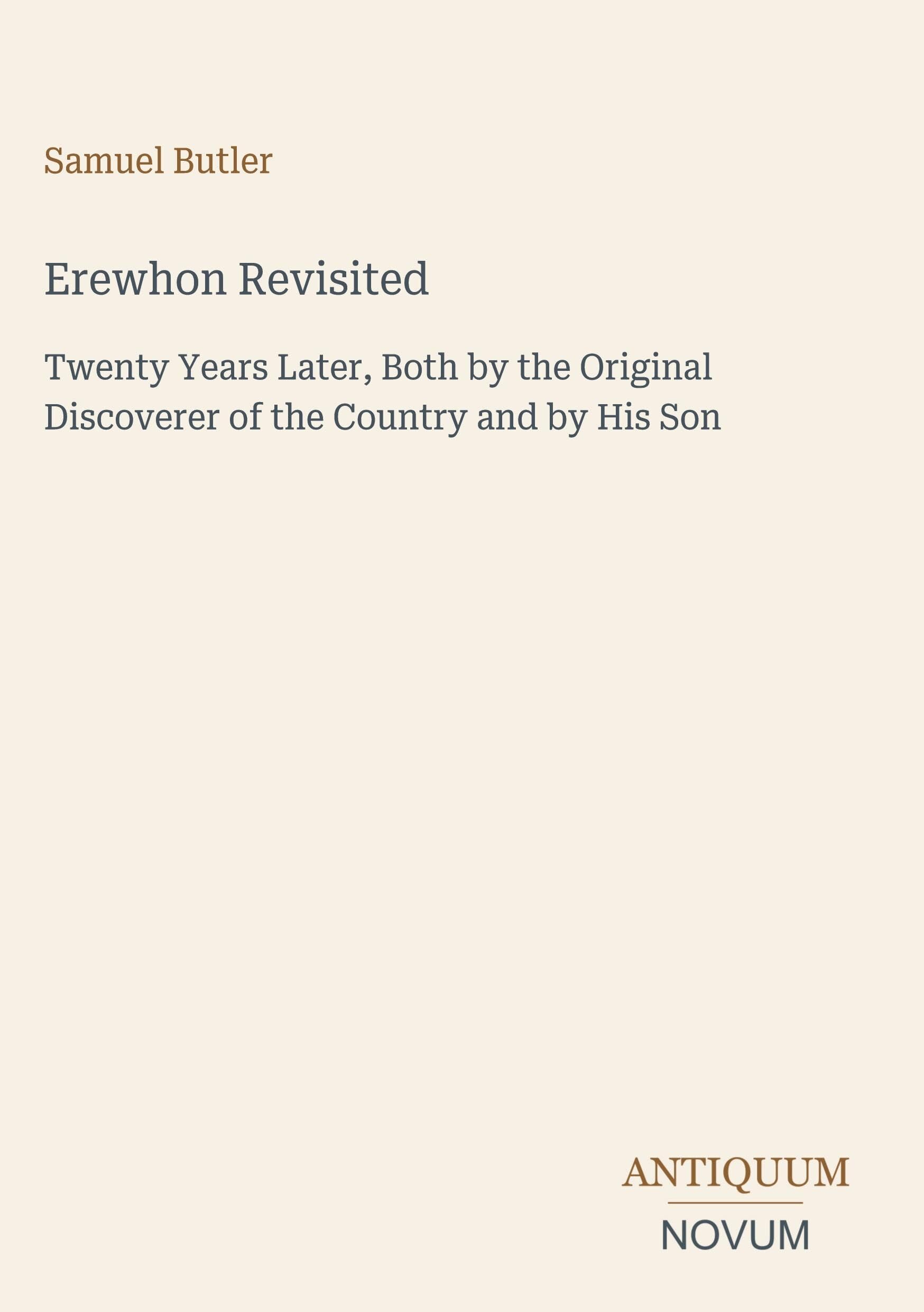 Erewhon Revisited