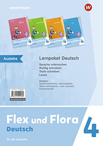 Flex und Flora 4 Lernpaket Deutsch (Druckschrift) Für die Ausleihe