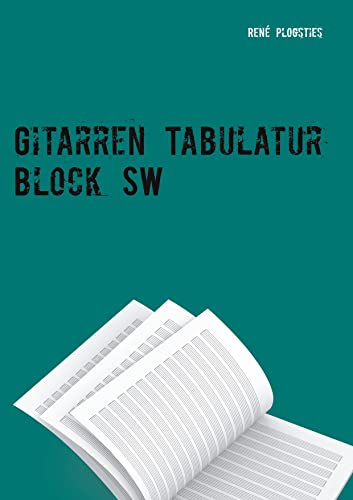 Gitarren Tabulatur Block SW: 50 x 13 Tabulaturen je Seite