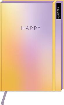 myNOTES Notizbuch A5: Happy: Notebook medium, gepunktet, paginiert | Notizbuch im Gradient-Design: Ideal als Journal, Planner oder Tagebuch