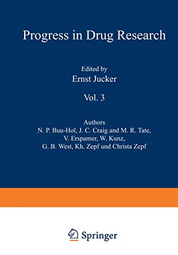 Fortschritte der Arzneimittelforschung / Progress in Drug Research / Progrès des Recherches Pharmaceutiques: Vol. 3 (Progress in Drug Research, 3, Band 3)