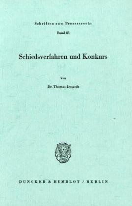 Schiedsverfahren und Konkurs.