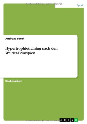Hypertrophietraining nach den Weider-Prinzipien