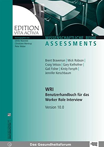 WRI - Benutzerhandbuch für das Worker Role Interview: Version 10.0