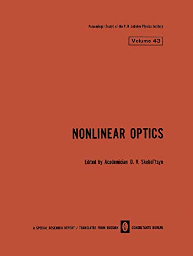 Nonlinear Optics (The Lebedev Physics Institute Series)