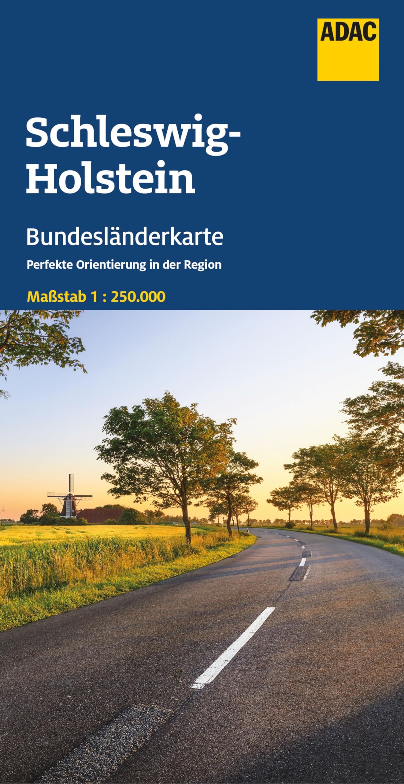 ADAC Bundesländerkarte Deutschland 01 Schleswig-Holstein 1:250.000: Straßenkarte und Autokarte
