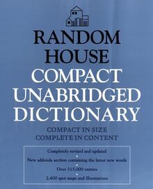Random House Compact Unabridged Dictionary: (Book only)