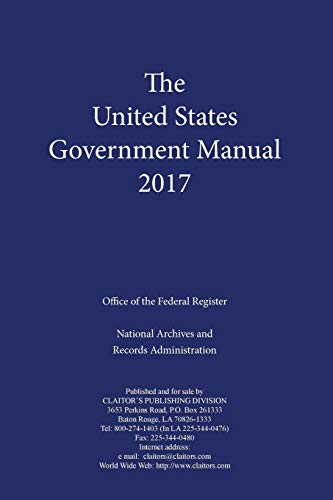 United States Government Manual 2017