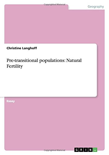 Pre-transitional populations: Natural Fertility