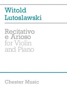 Recitative E Arioso -For Violin & Piano-: Noten für Violine, Klavier