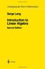 Introduction to Linear Algebra (Undergraduate Texts in Mathematics)