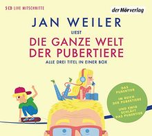 Die ganze Welt der Pubertiere. Drei Titel in einer Box: Das Pubertier. Im Reich der Pubertiere. Und ewig schläft das Pubertier