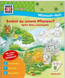 WAS IST WAS Junior Mitmach-Heft. Kennst du unsere Pflanzen?: Apfel, Birke, Löwenzahn (WAS IST WAS Junior Mitmach-Hefte)
