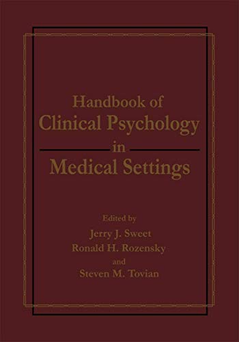Handbook of Clinical Psychology in Medical Settings